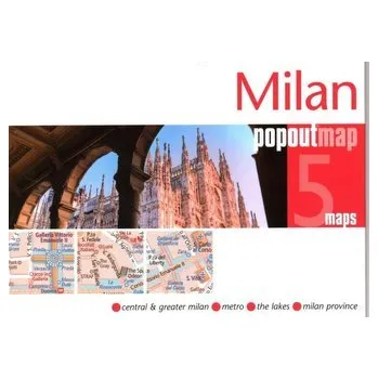 Cestování Milan PopOut Map