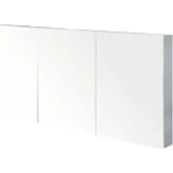 Koupelnový nábytek Zrcadlová skříňka bez osvětlení Sanox Frozten 140 x 13 x 65 cm černý dub se 3 dvířky