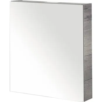 Koupelnový nábytek Zrcadlová skříňka bez osvětlení Sanox 60 x 13 x 65 cm tabacco 1 dvířka oboustranně zrcadlové