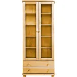 KLASA-NÁBYTEK.cz Prosklená vitrína V2 - borovice