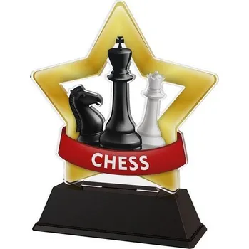 Poháry Bauer Akrylátová trofej STAR001M48 | Šachy