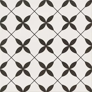 Stavební materiál CERSANIT Patchwork clover black pattern 29,8x29,8 CER-OP867-002-1