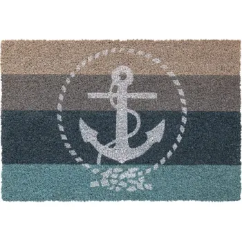 Rohožka Kokosová vnitřní čistící vstupní rohož FLOMA Ruco Anchor - 40 x 60 x 1,5 cm