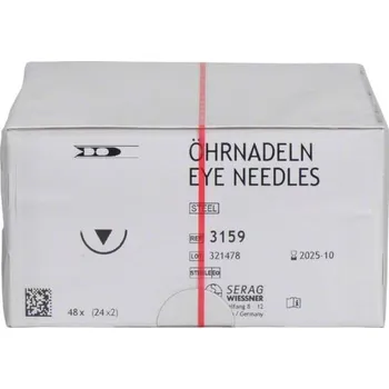 Chirurgická jehla Chirurgické jehly HRX-29 z nerez oceli, balení 48 ks