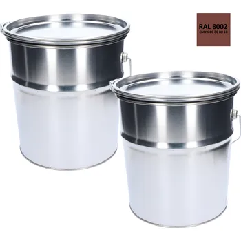 barva na kov Barva antikorozní polomatná na zinek 20 kg - signální hnědá