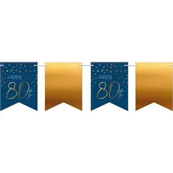 Party dekorace Folat Banner vlaječkový Elegant True Blue 80