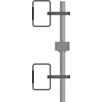 Televizní anténa DCom Anténa sestava 2xZZ401L + sdružovač + kabeláž + držáky + stožár - (nad sebou)