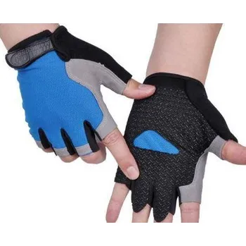 Cyklistické rukavice Protiskluzové poloprstové cyklistické rukavice - Styl 2-Modrá2,M