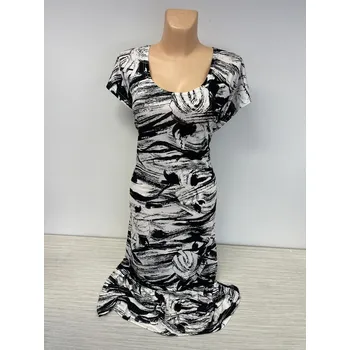 Dámské šaty dlouhé šaty, Barva Jako na obrázku, Velikost XXL 48, Materiál 96% Viskoza 4% Lycra