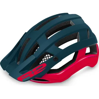 Cyklistická přilba R2 Cross ATH32C petrolejově zelená/červená L
