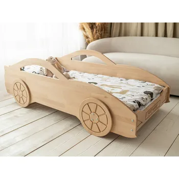 Dětská postel Woodisio Postel AUTO Variant: 160 x 70, Barva: Přirodní dřevo