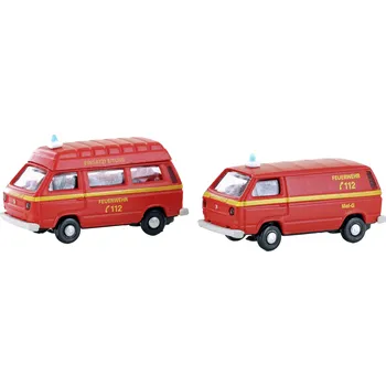 Modelová železnice Minis by Lemke LC4342 N model osobního automobilu Volkswagen Hasiči T3, sada 2 ks