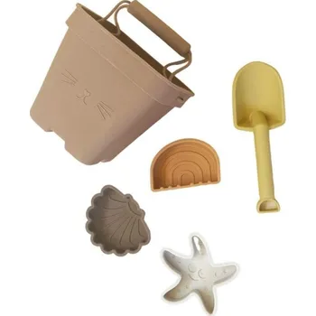 Hračka na písek NUUROO Milan Silikonová sada na písek Brown Color mix