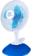 Carruzzo Stolní ventilátor s klipem 20 cm modrý/bílý