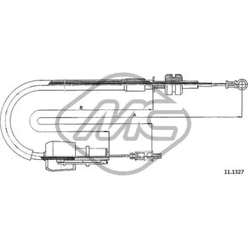 Lanko parkovací brzdy Lanko plynu, , 847067, 90448575, Metalcaucho, 82603