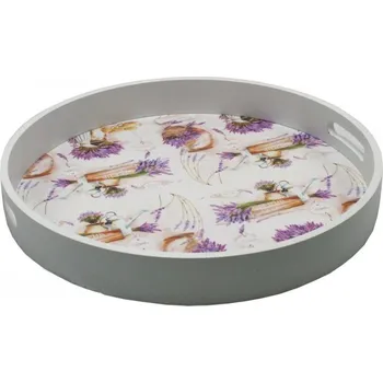 Podnos kulatý 35 cm Levandule Fleur 2001198