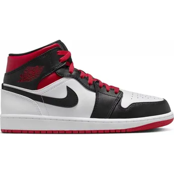 Pánské tenisky Air Jordan Jordan 1 Mid Black Toe White Gym Red Velikost: 42,5