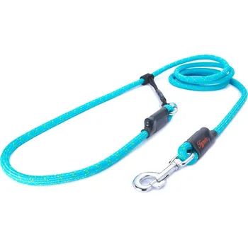 Vodítko pro psa Tamer Lanové vodítko EASYLONG | Velký pes | tyrkysové se zeleným prošitím - 052 Délka: 2,5 m