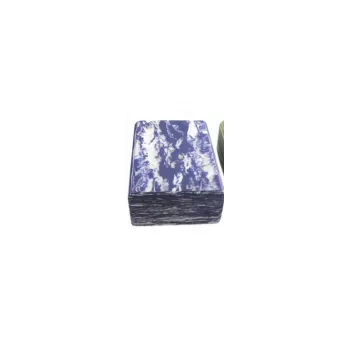 podložka na cvičení Yoga blok EVA pěna 7,5 cm - vzor mramor Modro - modrá