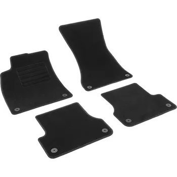 autokoberec Autokoberce textilní přesné černé / černé obšití - Audi A7 (Typ C7) Sportback (2010-2018) 5-sedadel