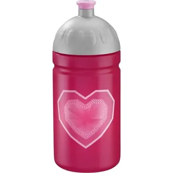 Láhev Dětská láhev na pití Step by Step Třpytivé srdce 0,5l
