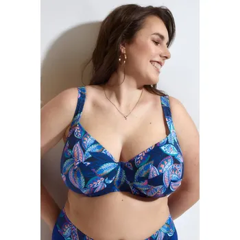 Dámské plavky Plavková podprsenka Triola 81240 modrá Barva: Modrá, Velikost: 95E