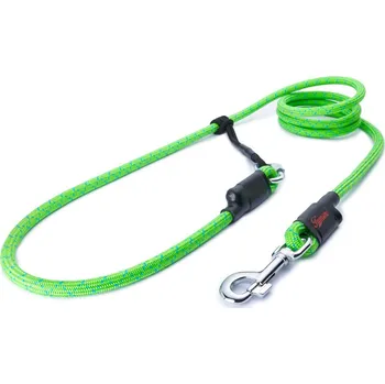 Vodítko pro psa Tamer Lanové vodítko EASYLONG | Velký pes | zelené s tyrkys linkou - 085 Délka: 2 m