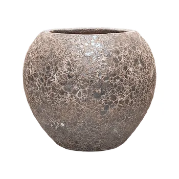 Květináč Moderní keramický květináč Baq Lava, Balloon relic rust metal 49x43cm