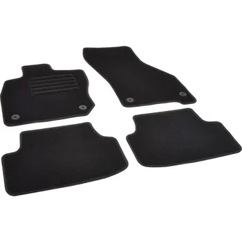 autokoberec Autokoberce textilní přesné černé / černé obšití - Seat Leon IV (Typ KL) E-TSI (2020-2023) 5-sedadel