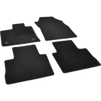 autokoberec Autokoberce textilní přesné černé / černé obšití - Toyota RAV4 V (Typ XA50) (2018-2023) automatická převodovka 5-sedadel