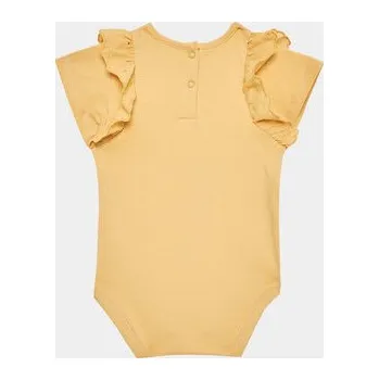United Colors Of Benetton Dětské body 3P4ZAB00D Žlutá Regular Fit 68