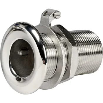 Loď Nerezová průchodka skrz trup se závitem rozměr: 1 "1/2 rozměr C - 80mm, D - 71mm, Ø - 38mm