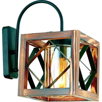 Nástěnné svítidlo Nástěnné svítidlo z jedlového dřeva Zikzak Camlı Aplik ID_1304468