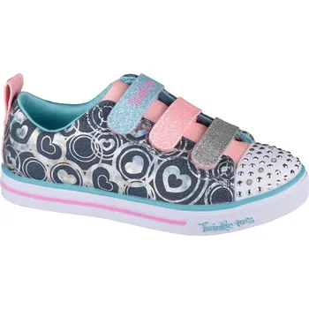 Dívčí tenisky Vzorované dívčí tenisky Skechers Sparkle Lite Heartsland 314753L-DMLT Velikost: 35