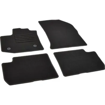 autokoberec Autokoberce textilní přesné černé / černé obšití - Dacia Lodgy (2012-2022) 5-sedadel