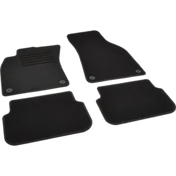 autokoberec Autokoberce textilní přesné černé / černé obšití - Audi A6 (Typ C6/4F) Avant Combi (2004-2006) 5-dvéřový 5-sedadel