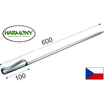 Příslušenství pro gril HARMONY Jehla na šašlík 60 cm - 5 let prodloužená záruka