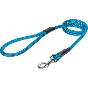 Vodítko pro psa Tamer Lanové vodítko KLASIK | Velký pes | Tyrkys s černým prošitím - 048 Délka: 145 cm