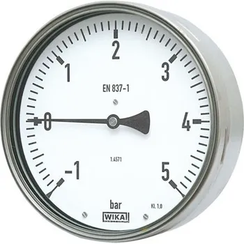 WIKA - Ursula Wiegand Ges.m.b.H. manometr 212.20.100 0/4bar, G1/2B zadní přip., tř.1%