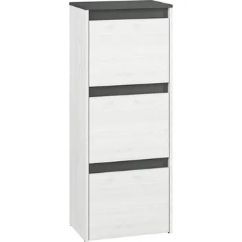 Botník Casarredo Botník 3D s výklopnými dvířky FARFARA borovice sněžná/antracit