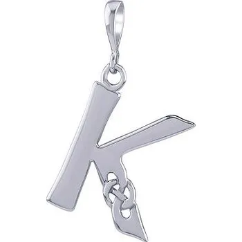 Přívěsek Keltský stříbrný přívěsek písmeno K PRMP13864