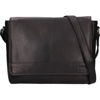 Pánská aktovka Pánská kožená taška přes rameno SendiDesign Bucket - černá