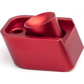 Action Army AA CNC hliníková zvětšená patka CO2 zásobníku AAP-01 - Červená