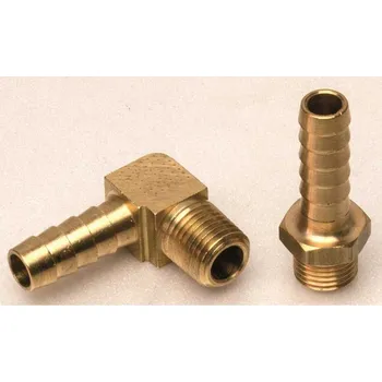 Fitinka Mosazná armatura se závitem pruchodky nerez zavit: Rovné 3/8 x 10 mm