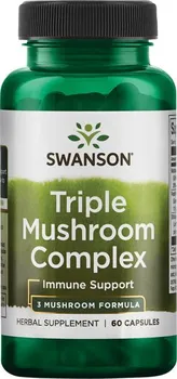 Přírodní produkt Swanson Triple Mushroom Complex 60 cps.