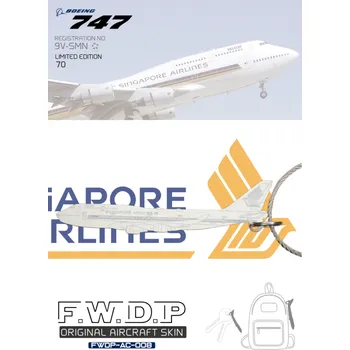 Přívěsek Fantasy Wings - přívěsek B747 Singapore Airlines 9V-SMN