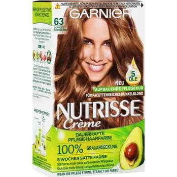Barva na vlasy Garnier Nutrisse Crème 63 Dunkles Goldblond