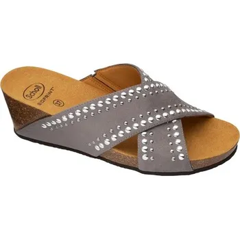 Dámské pantofle obuv Scholl MICHELLE CROSS šedé zdravotní pantofle