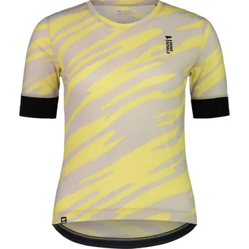 cyklistický dres Dámské funkční triko Mons Royale Cadence Tee WMNS Limelight Camo Žlutá L