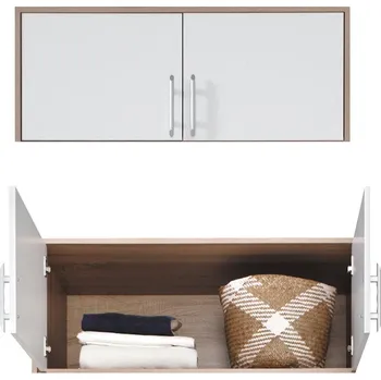 Šatní skříň SMART sb | nástavec SRN3 | 100 cm | sonoma/bílá